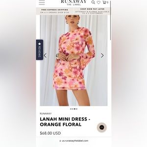 Runaway the label dress size XS